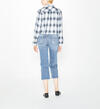 Wide Leg Crop High Rise Dark Wash, , hi-res image number 1