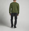 Mens Crewneck Sweatshirt, Olive, hi-res image number 1