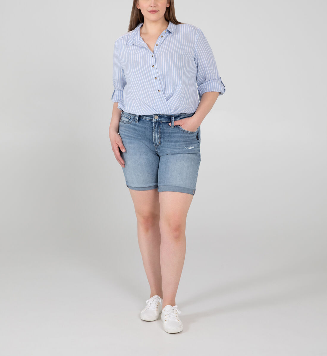 Plus size silver shorts hotsell