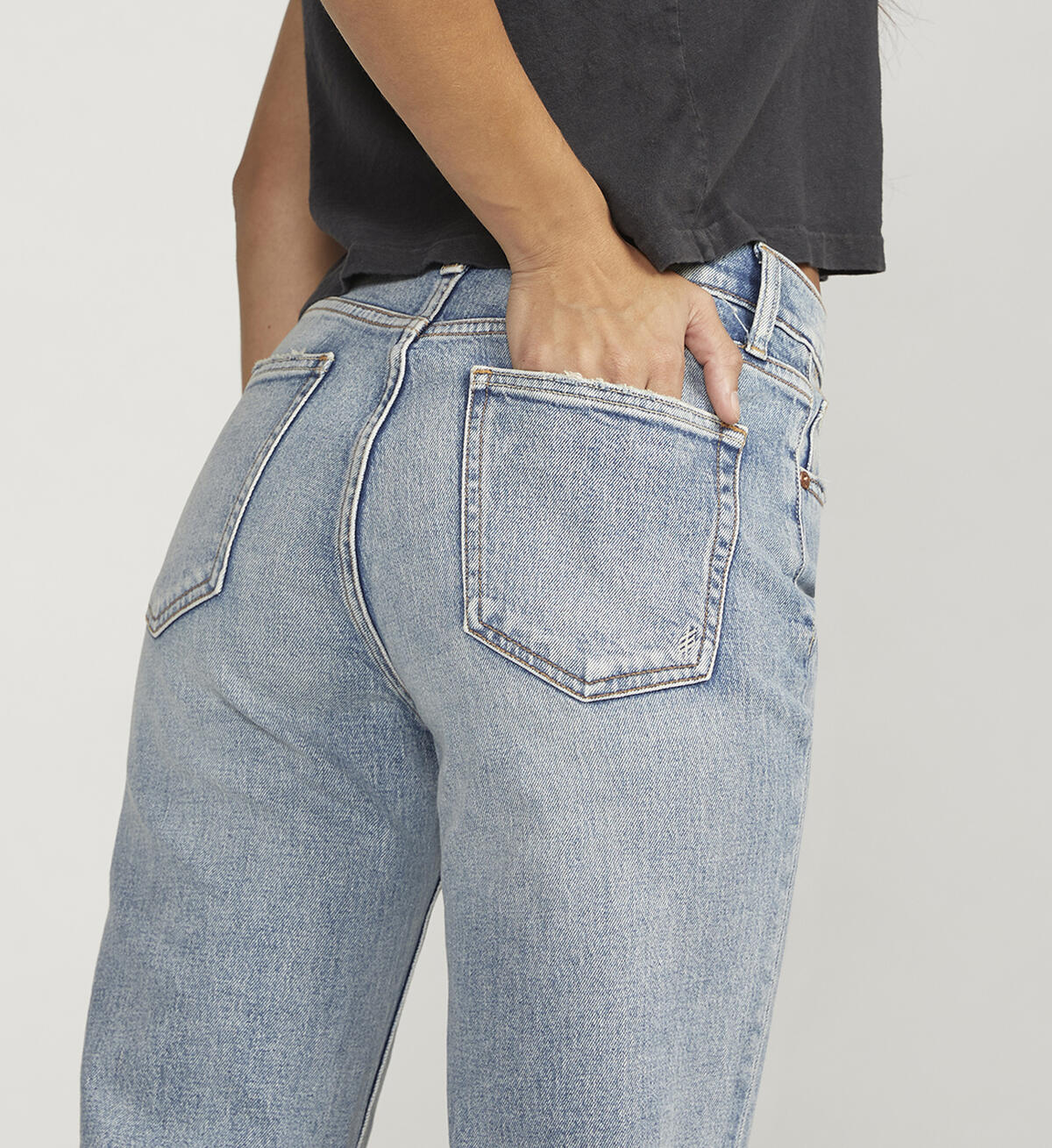 '90S Boyfriend High Rise Straight Leg Jeans, , hi-res image number 4