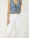 Elyse Mid Rise Luxe Stretch Capri image number 3