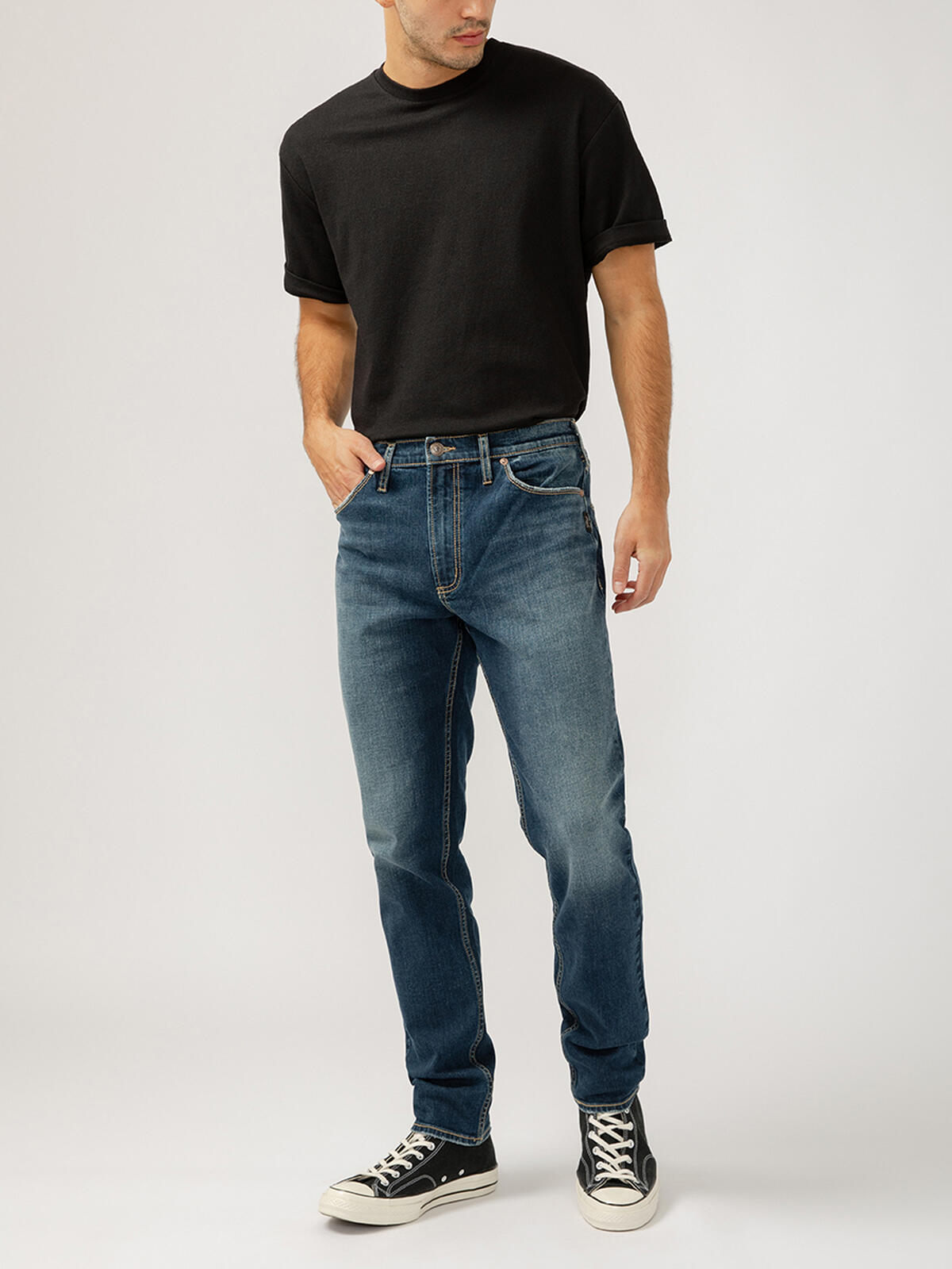 Risto Athletic Fit Skinny Leg Jeans image number 0
