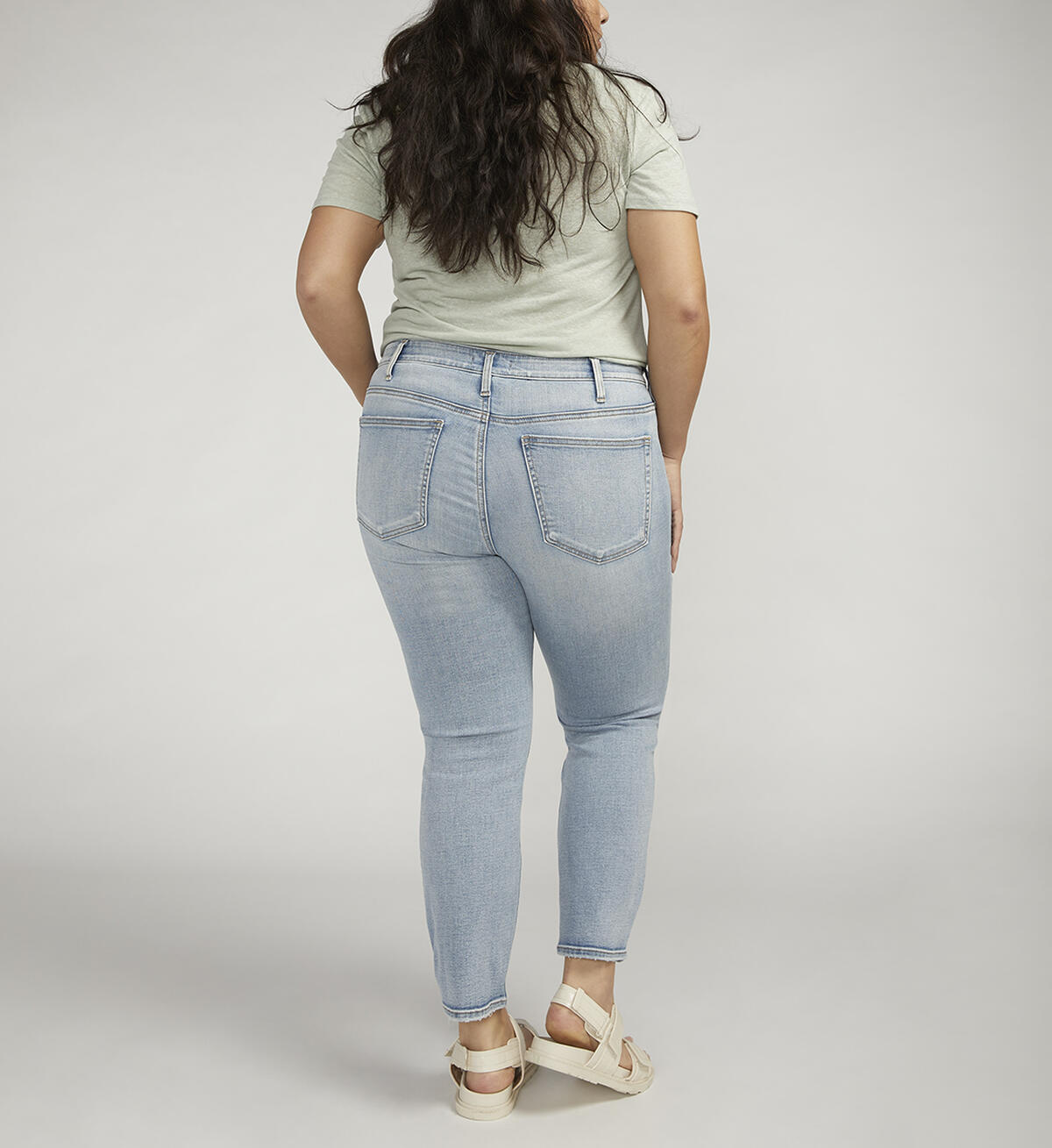 Most Wanted Mid Rise Ankle Straight Jeans Plus Size, , hi-res image number 1