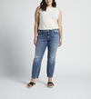 Boyfriend Mid Rise Slim Leg Jeans Plus Size, , hi-res image number 0