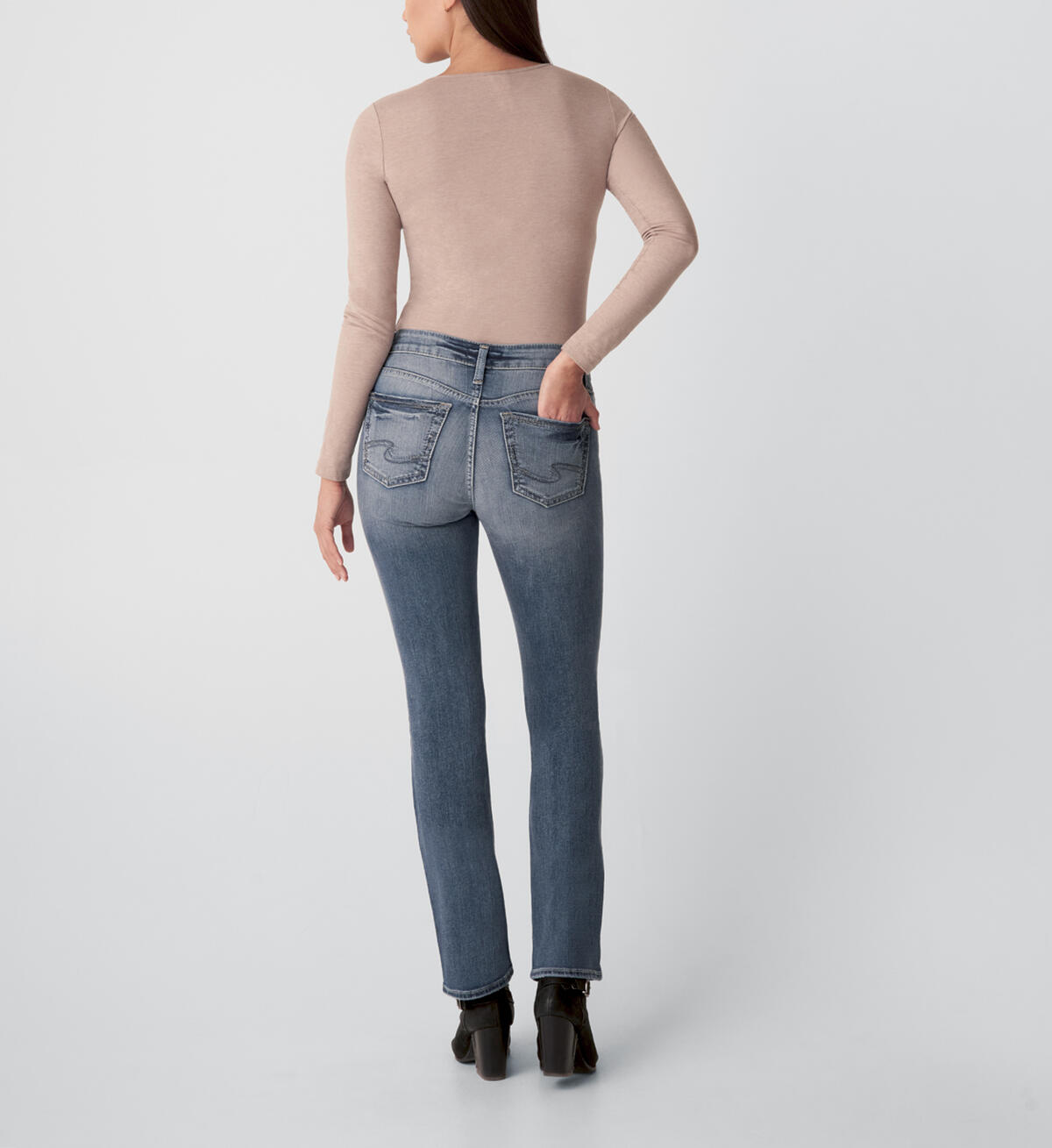 Suki Mid Rise Slim Bootcut Jeans, , hi-res image number 1