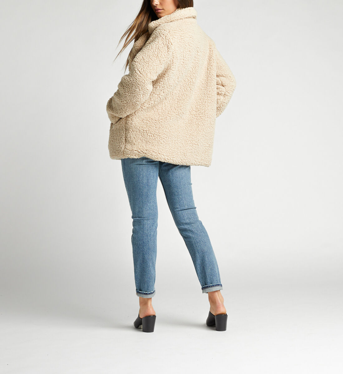 Buy Brigette Teddy Peacoat for USD 79.00 Silver Jeans US New