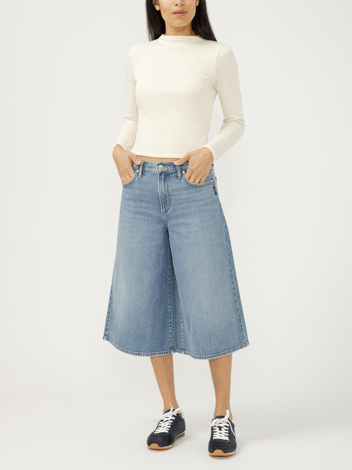 High Rise Culotte Jeans image number 0