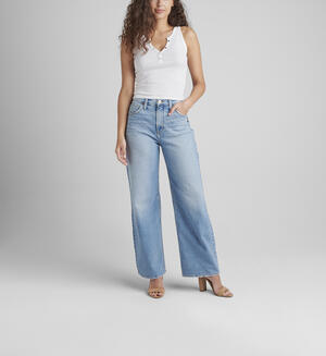 Highly Desirable High Rise Loose Leg Jeans