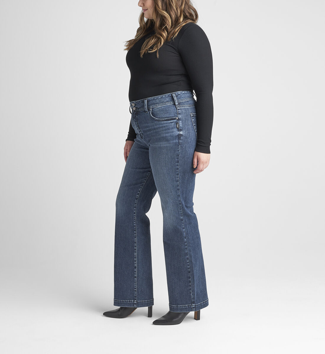 Plus size trouser sales jeans