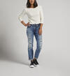 Boyfriend Mid Rise Slim Leg Jeans, Indigo, hi-res image number 0