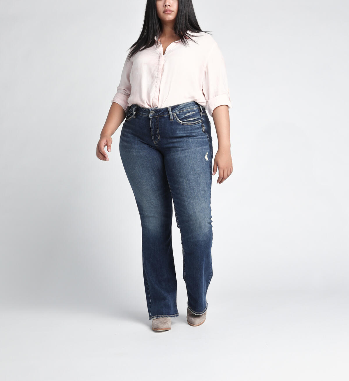 Suki Mid Rise Slim Bootcut Jeans, , hi-res image number 0