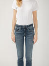 Boyfriend Mid Rise Slim Leg Jeans, , hi-res image number 3