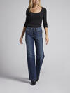 Avery High Rise Trouser Leg Jeans, Indigo, hi-res image number 0