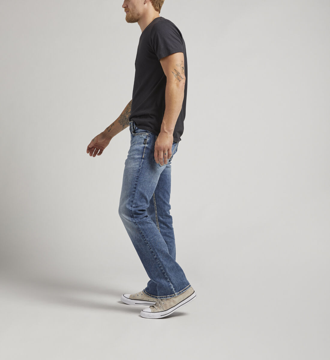 Buy Jace Slim Fit Bootcut Jeans for USD 98.00 Silver Jeans US New