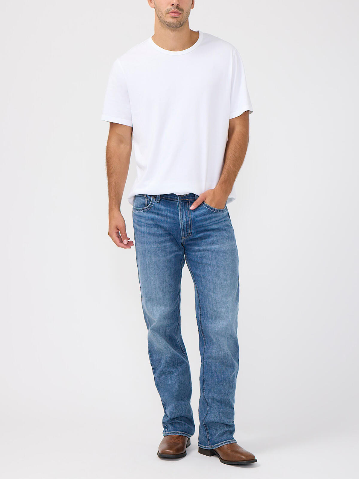 Zac Relaxed Fit Straight Leg Frontier Strong Jeans image number 0
