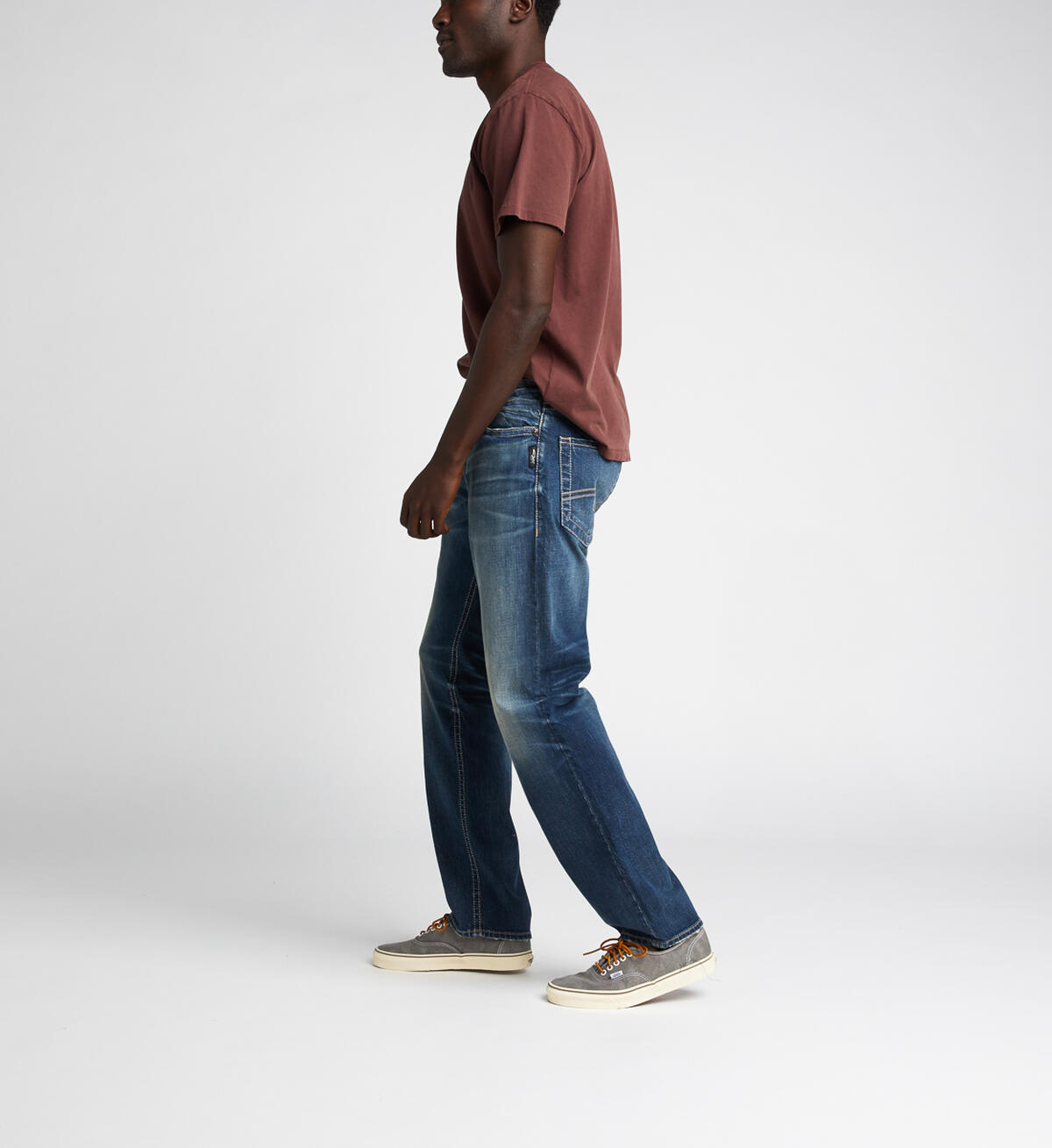 Eddie Relaxed Fit Tapered Leg Jeans, Indigo, hi-res image number 2