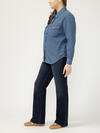 Women's Western Denim Shirt Plus Size, , hi-res image number 2