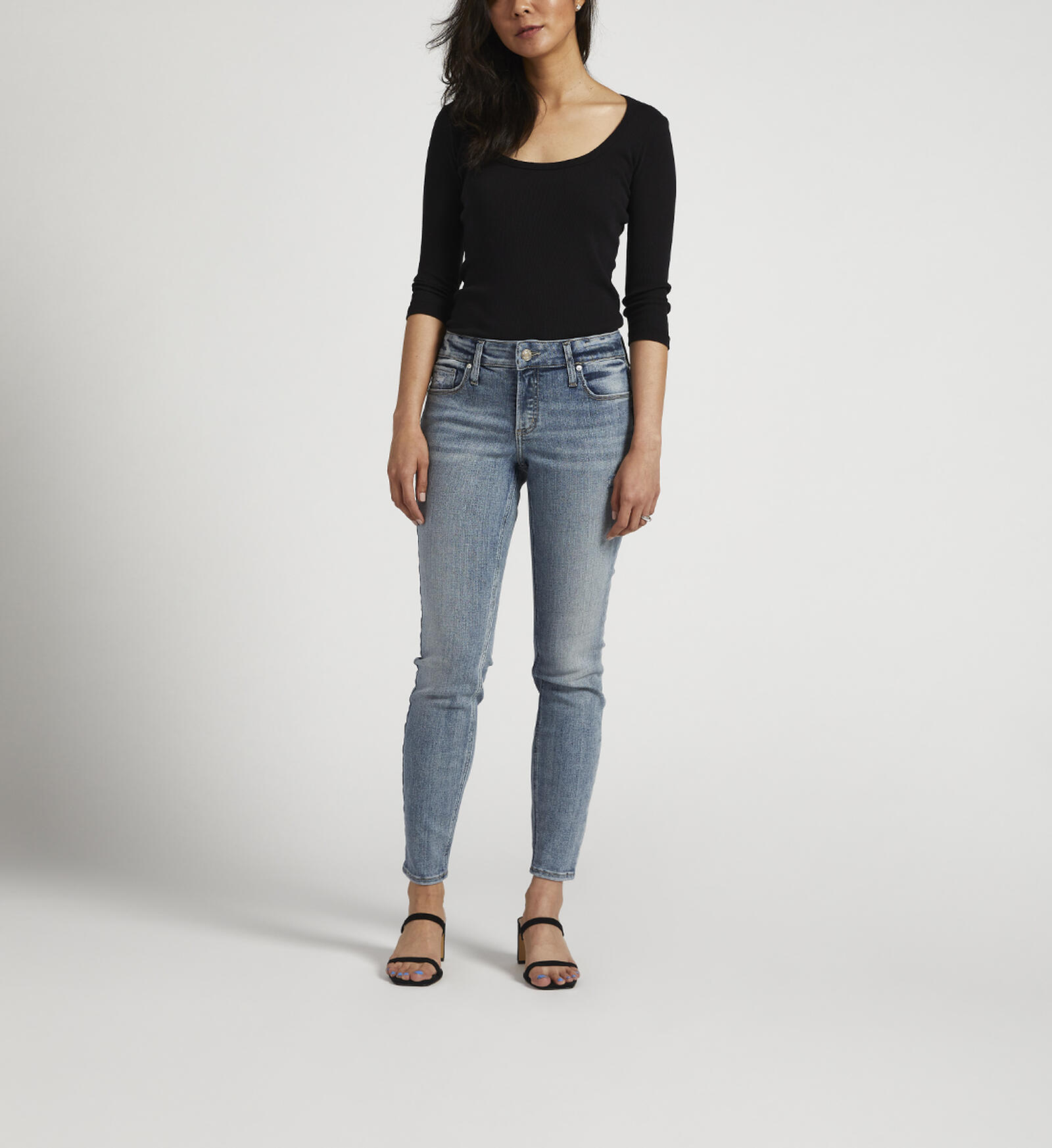Buy Elyse Mid Rise Skinny Jeans for USD 78.00