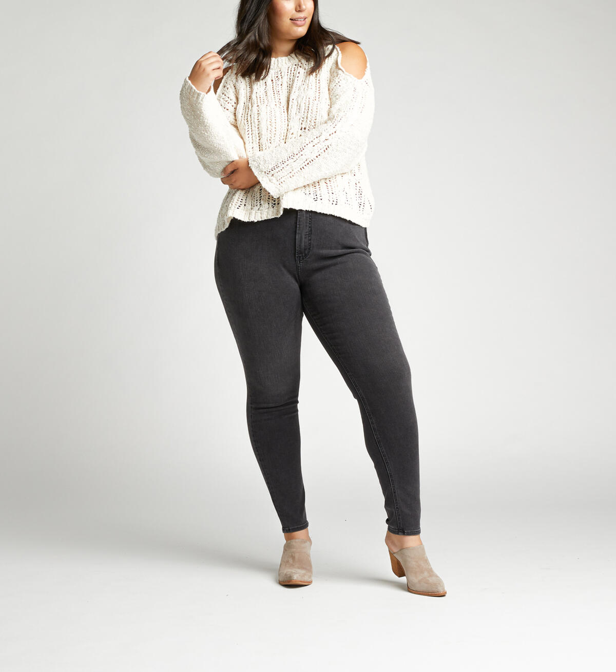 High Note High Rise Skinny Plus Size Jeans, , hi-res image number 3