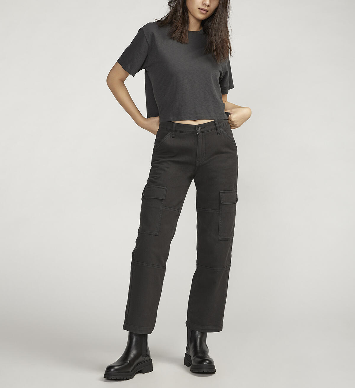 Relaxed Cargo Pant, Black, hi-res image number 0