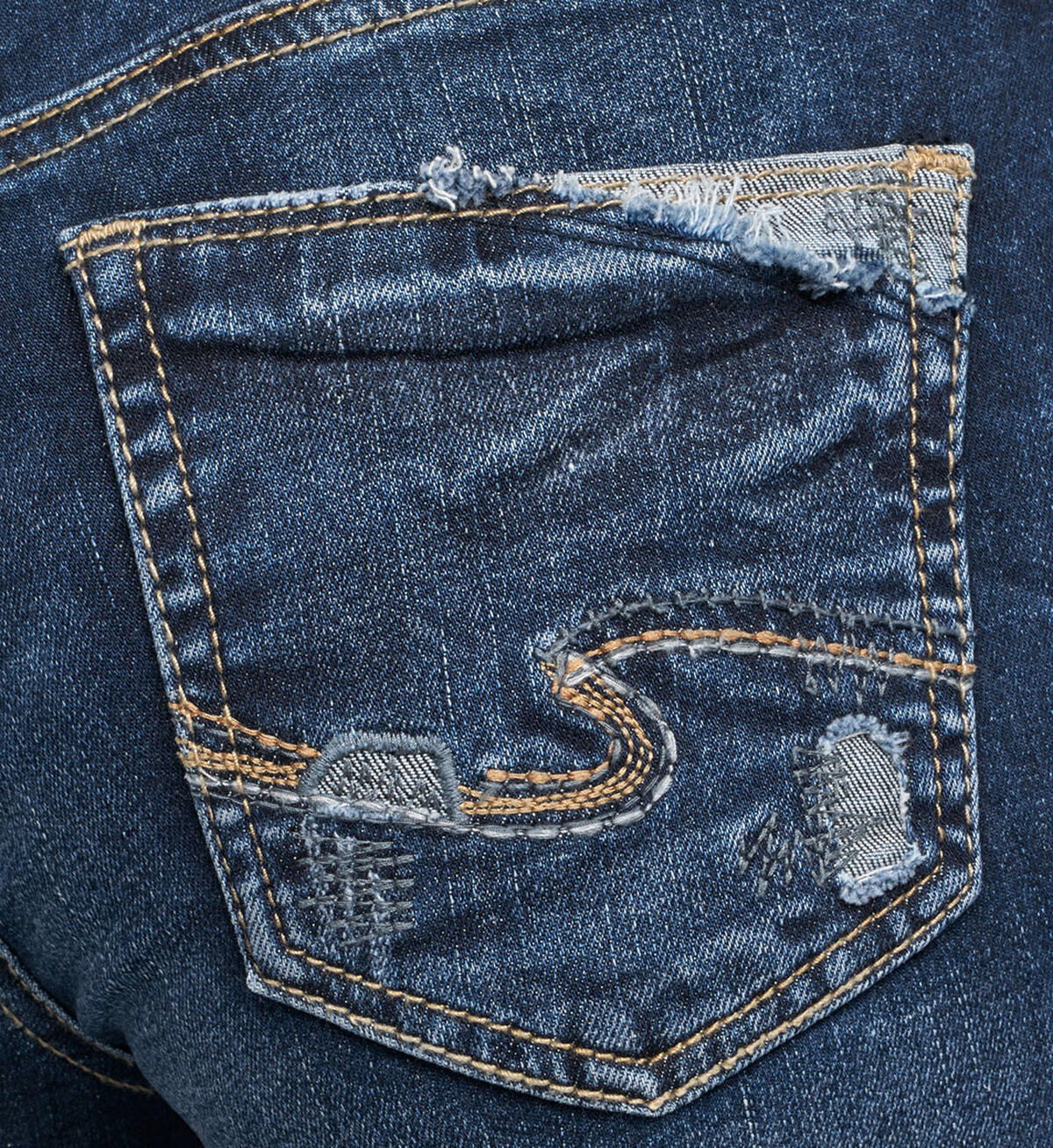 Suki Capri Dark Wash, , hi-res image number 3