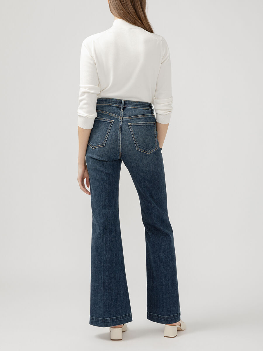 Buy Isbister High Rise Flare Luxe Stretch Jeans for USD 57.00