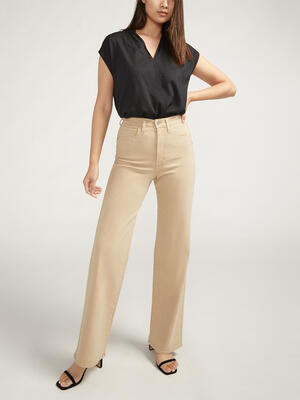 Highly Desirable High Rise Trouser Leg Jeans
