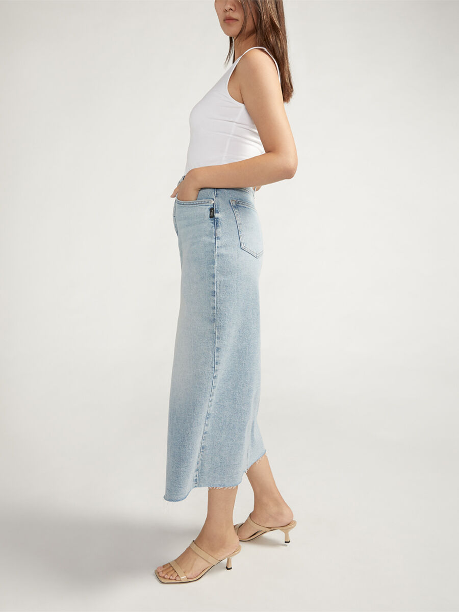 Milano Front Slit Denim Skirt / Sサイズ Her lip to - Herlipto Milano Front Slit Denim Skirtの通販 by