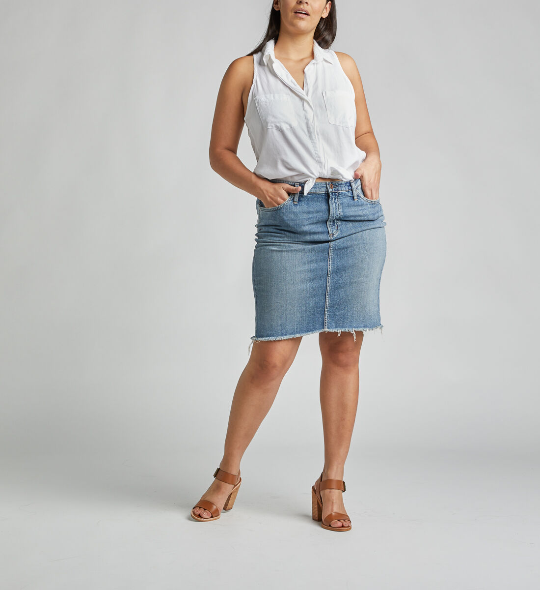 Denim pencil hotsell skirt 4 inch