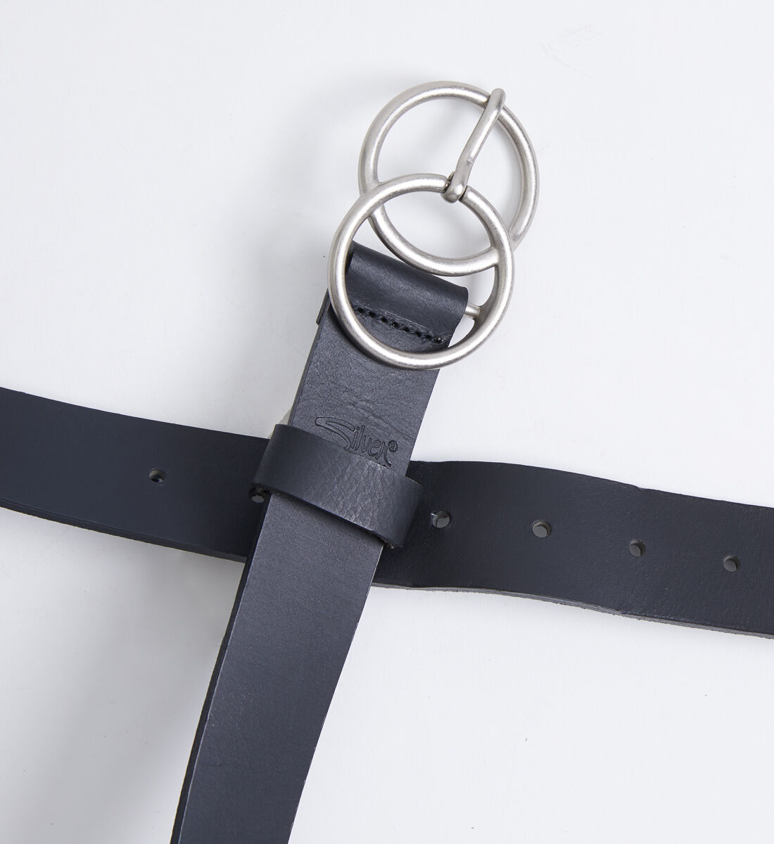 Buy Double O Ring Womens Belt For Usd 45 00 Silver Jeans Us New
