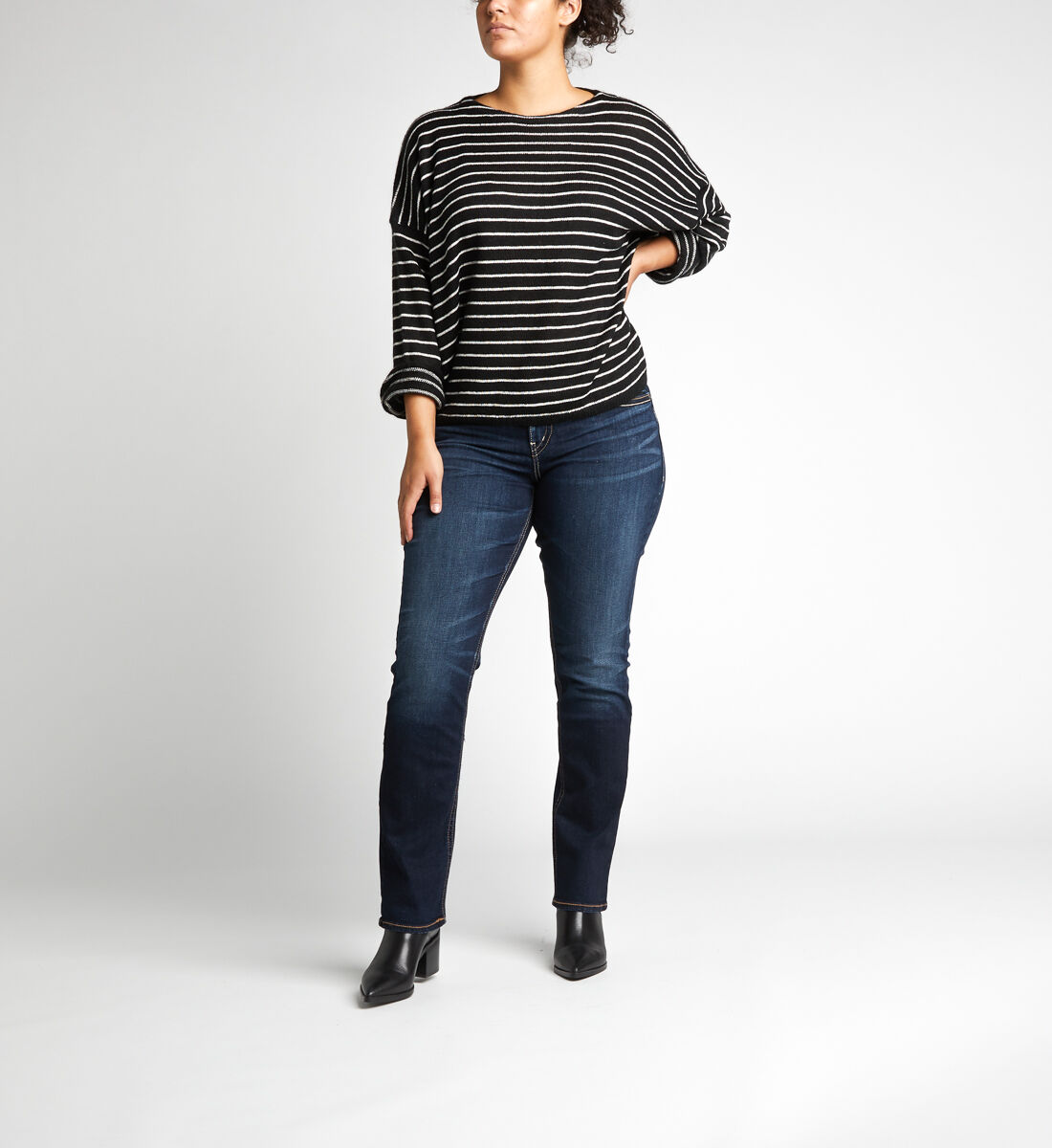 Plus size straight leg jeans deals