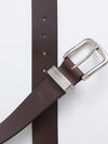 Classic Leather Men's Belt, Dark Brown, hi-res image number 3