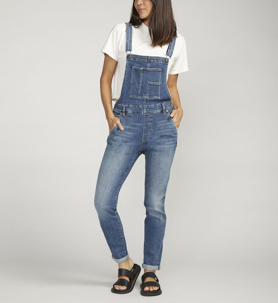 Buy Skinny Leg Overalls for USD 98.00 Silver Jeans US New