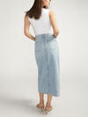 Front-Slit Midi Jean Skirt, , hi-res image number 1