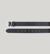 Women's Heavyweight Genuine Leather Belt with Circle Center Bar Buckle, , hi-res image number 2