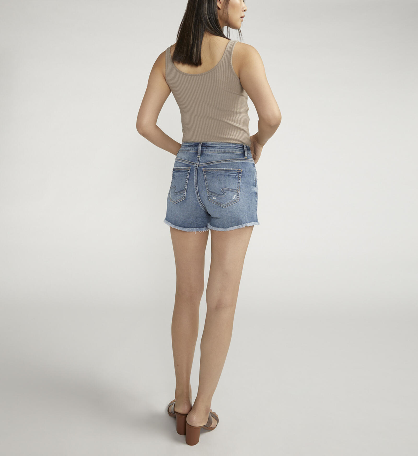 Plus Size Womens Silver Jean Shorts Plus Size Silver Jeans Suki