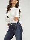 Elyse Mid Rise Slim Bootcut Jeans, Indigo, hi-res image number 3