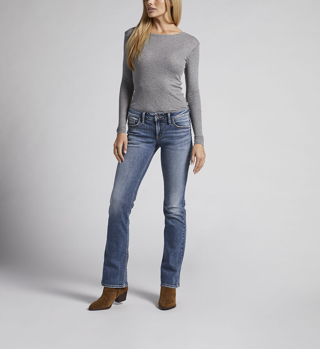 【2024】お歳暮・冬ギフト for Jeans Bootcut Slim Rise Low Britt Buy USD Silver | 88.00 パンツ