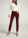 Suki Mid Rise Straight Leg Corduroy Pant, Bordeaux, hi-res image number 0
