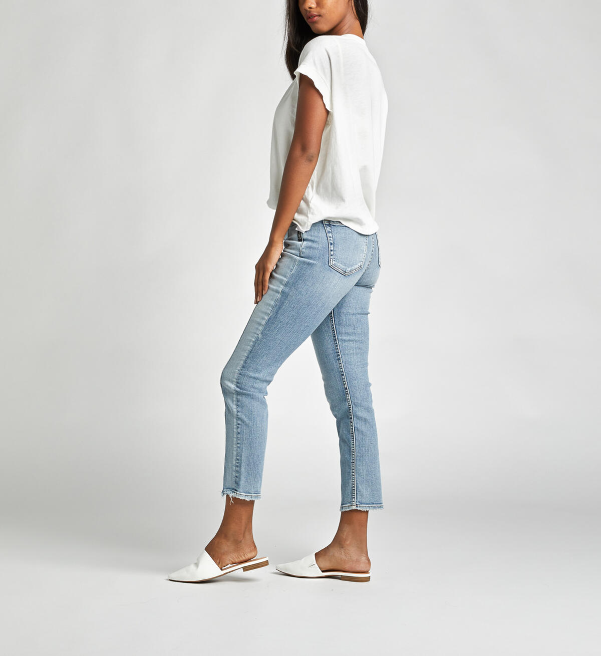 Calley Super-High Rise Curvy Slim Crop Jeans, , hi-res image number 2