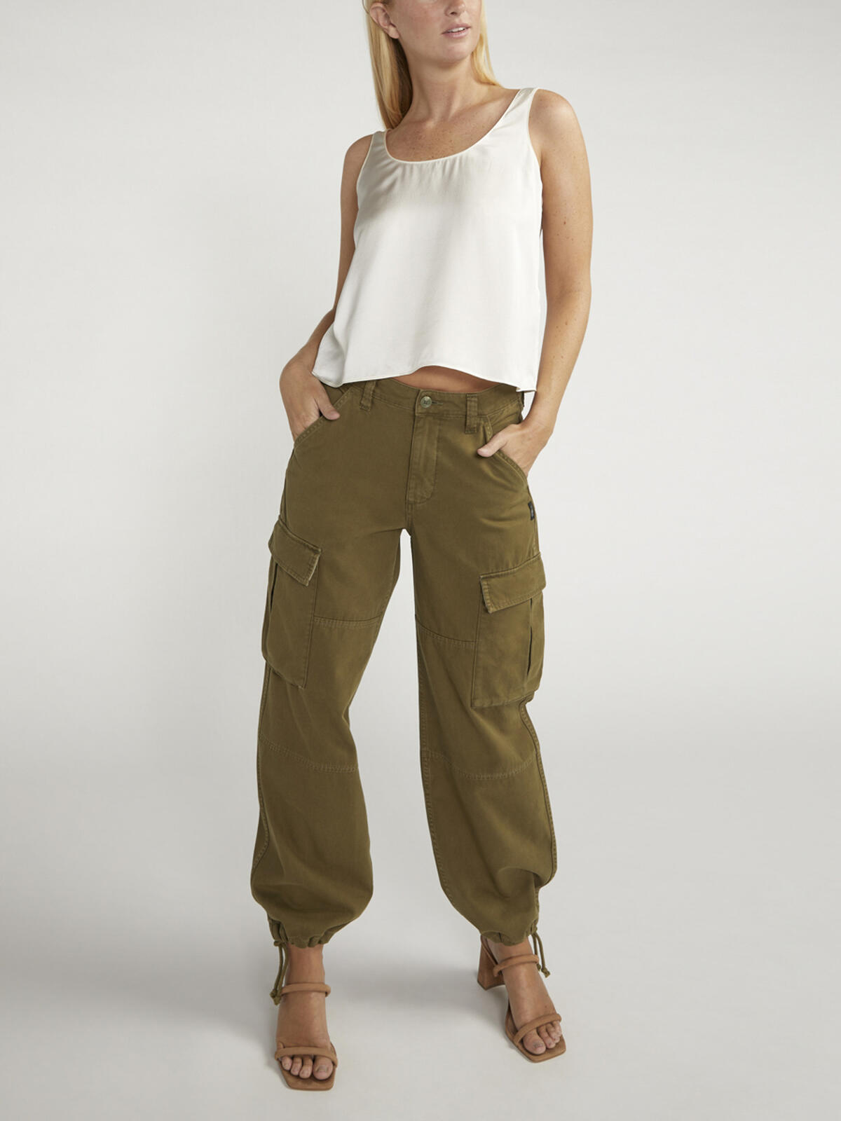 Relaxed Fit Cargo Pant, Military Green, hi-res image number 0