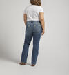 Elyse Mid Rise Slim Bootcut Jeans Plus Size, Indigo, hi-res image number 1