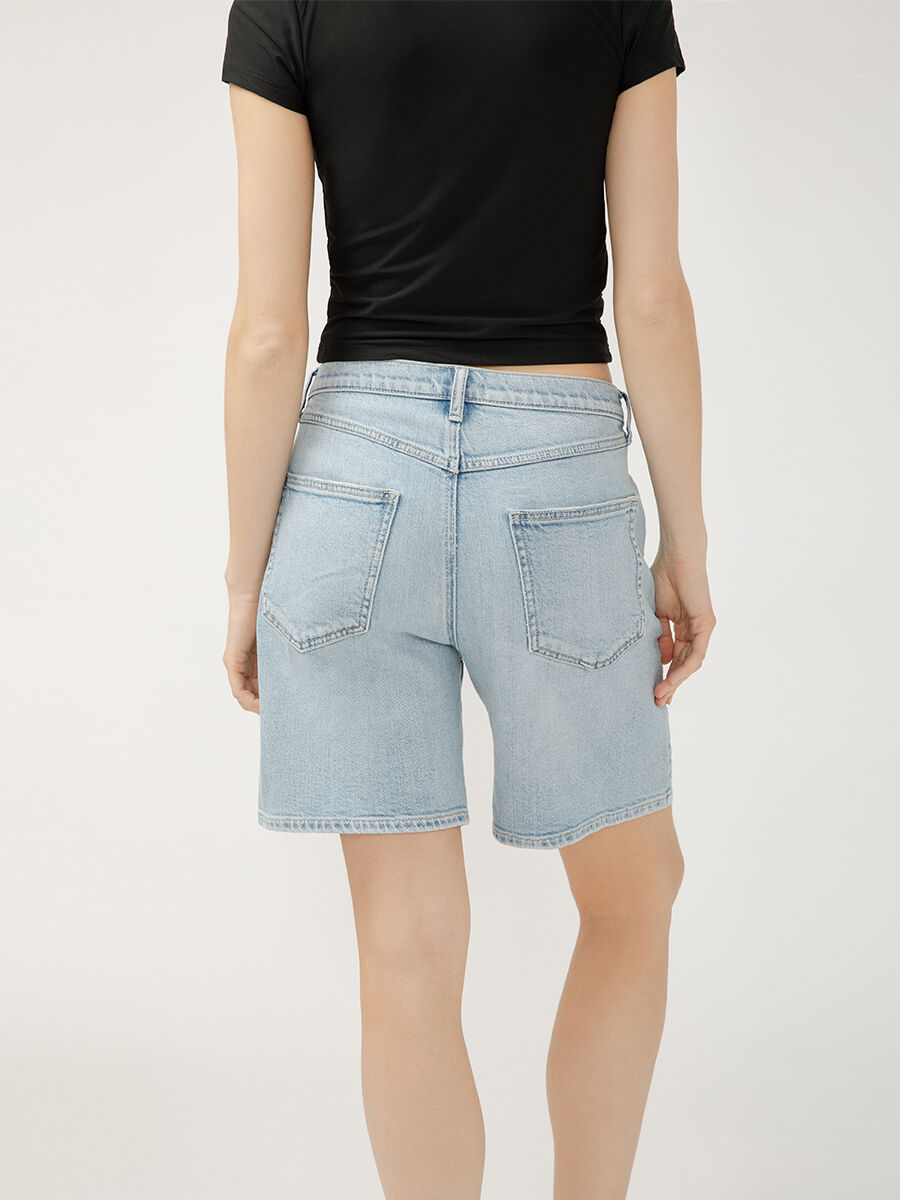 Buy Be Easy High Rise Drawstring Long Shorts for USD 41.00