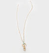 Gold-Tone Tribal Pendant Necklace, , hi-res image number 1