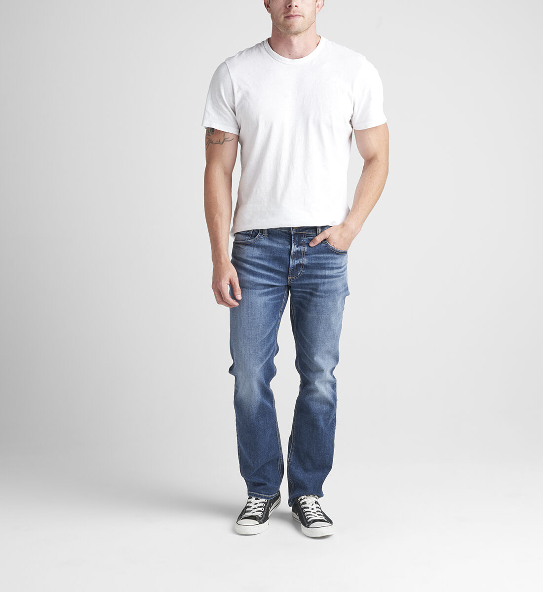 Allan Classic Fit Straight Leg Jeans Front