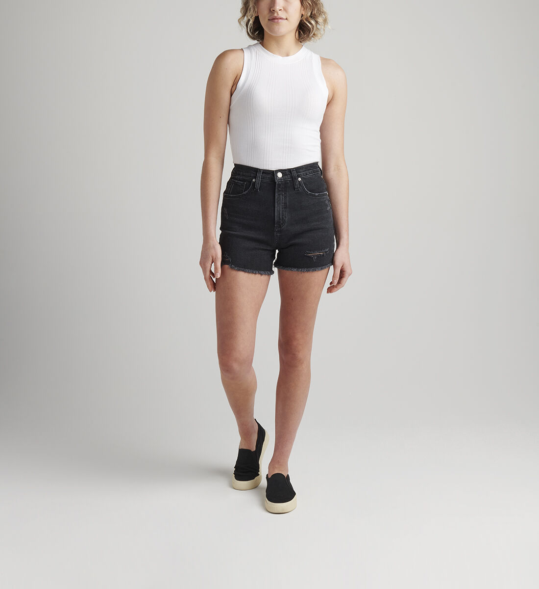 black denim short women