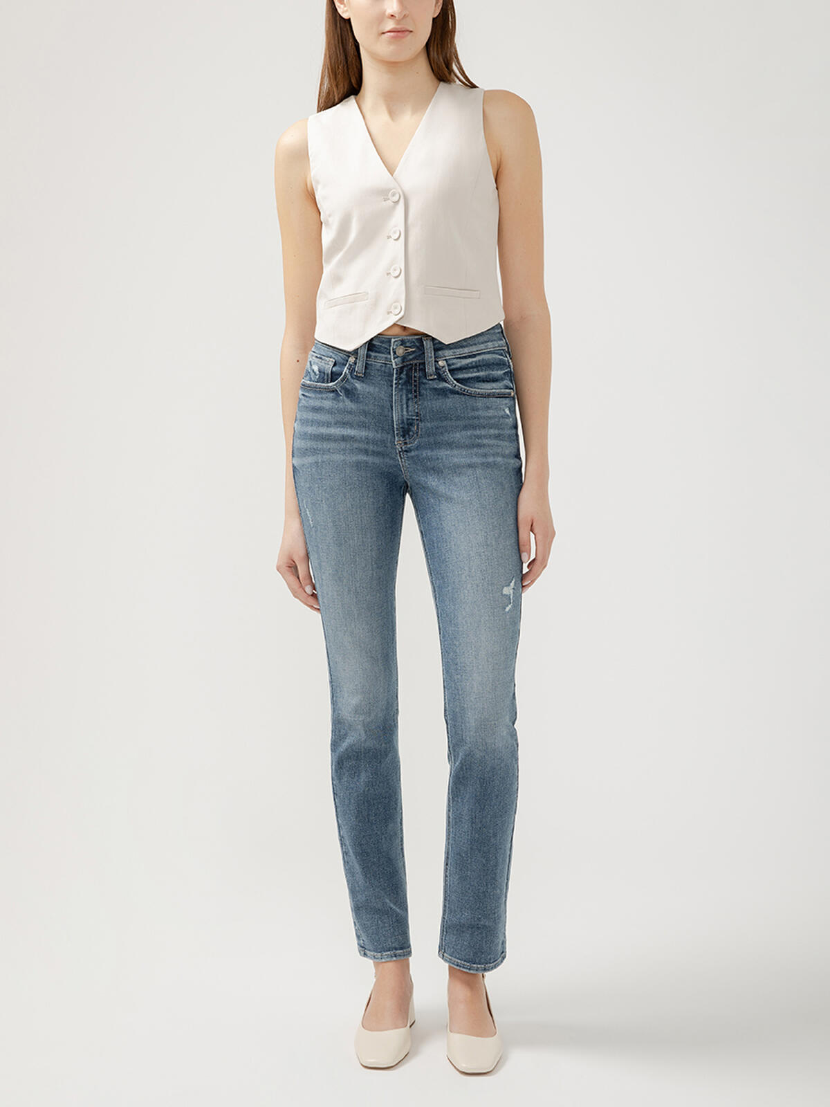 Avery High Rise Straight Leg Jeans, , hi-res image number 0