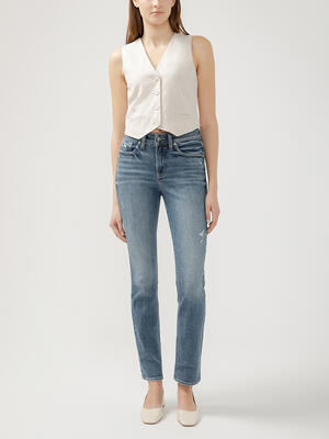 Avery High Rise Straight Leg Jeans