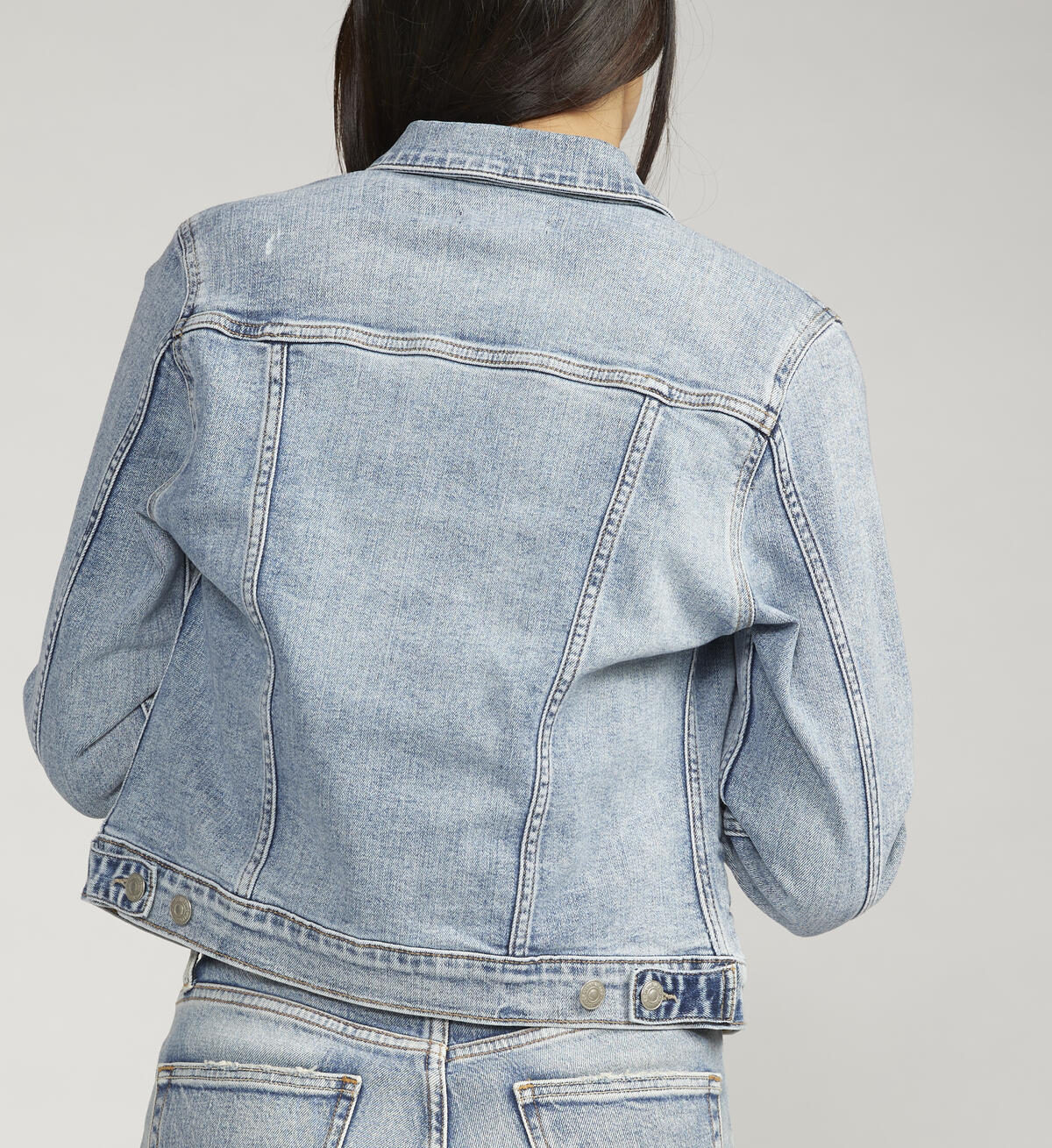 Fitted Denim Jacket, , hi-res image number 1