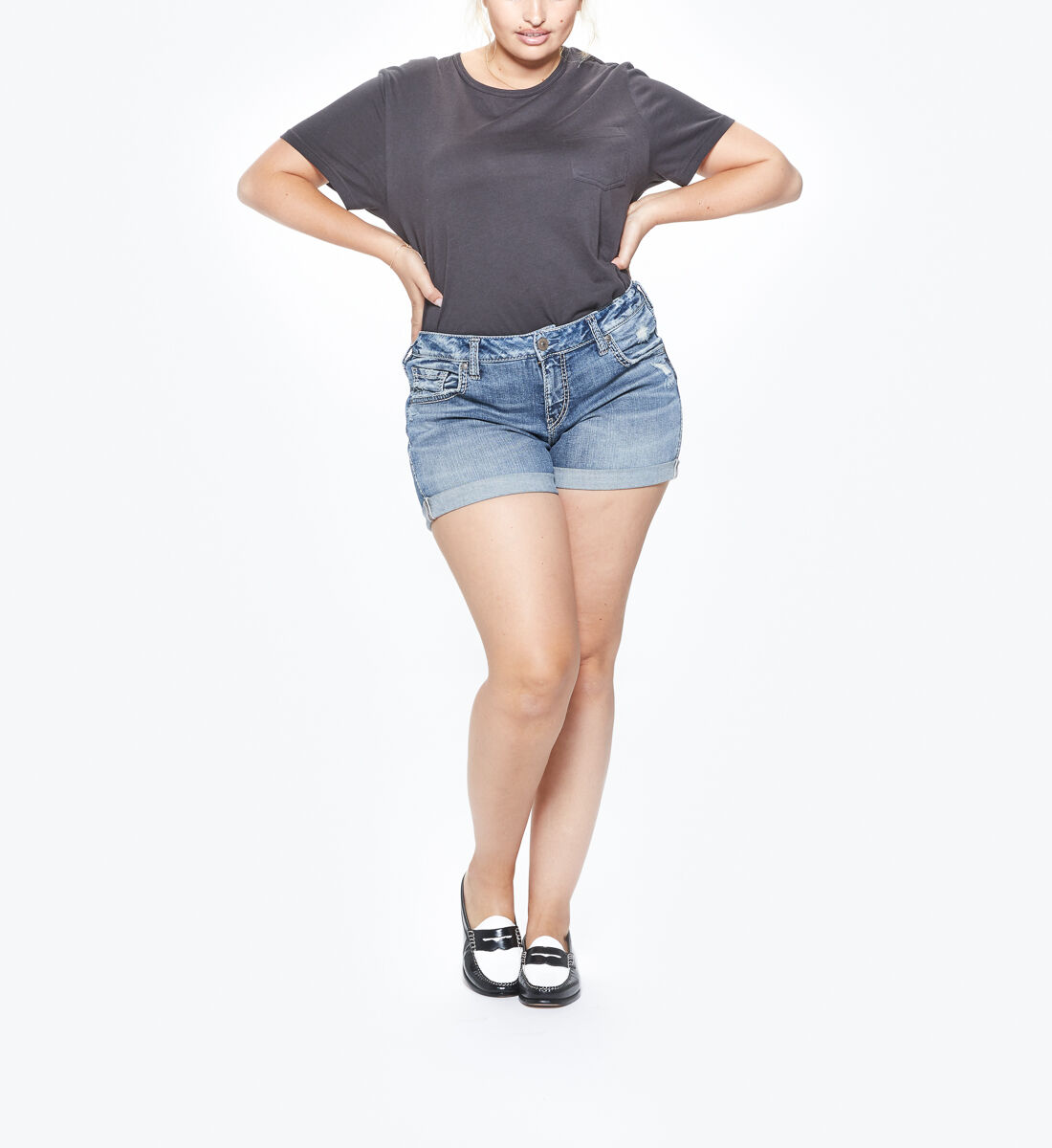 Silver jeans sam shorts store